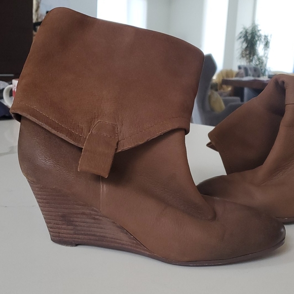 Ash buttery soft leather wedge booties - Picture 6 of 9